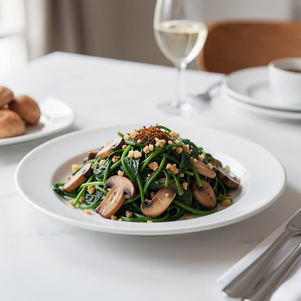 Palak Mushroom